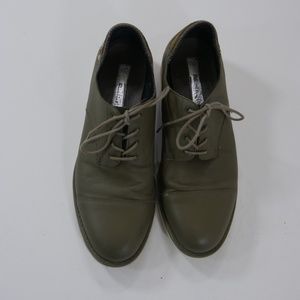 adidas SLVR Brogue Green Leather Oxford Shoes